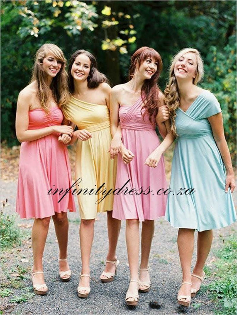 Pastel color infinity outlet dress